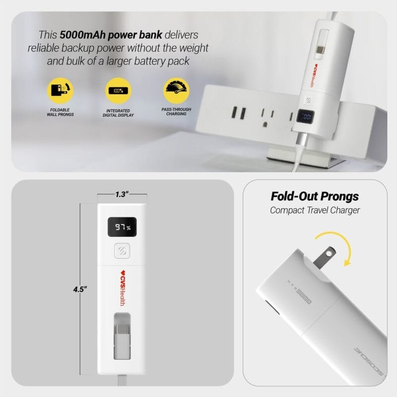 Custom Scosche® GoBat? 5K 3-in-1 Power Bank - 5