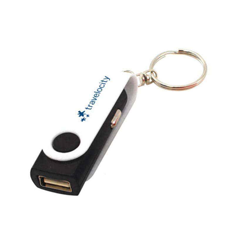 Custom Swivel USB Car Charger - 2