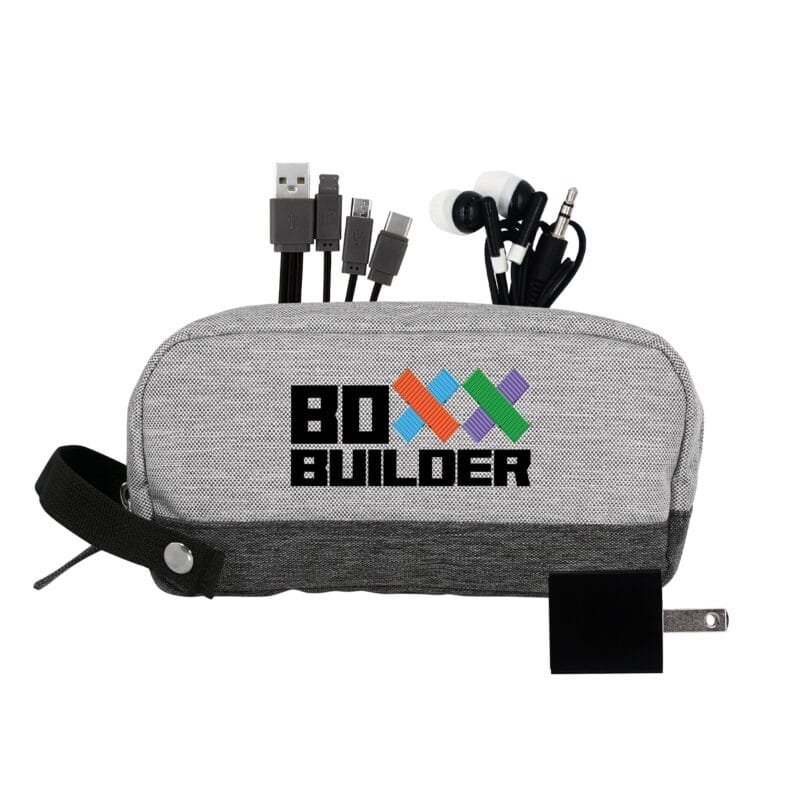 Custom Bay Two Tone Wall Charging Travel Set - 2