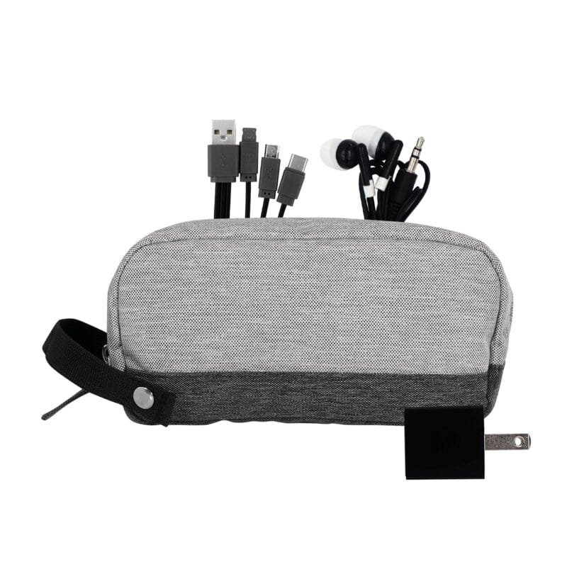 Custom Bay Two Tone Wall Charging Travel Set - 3