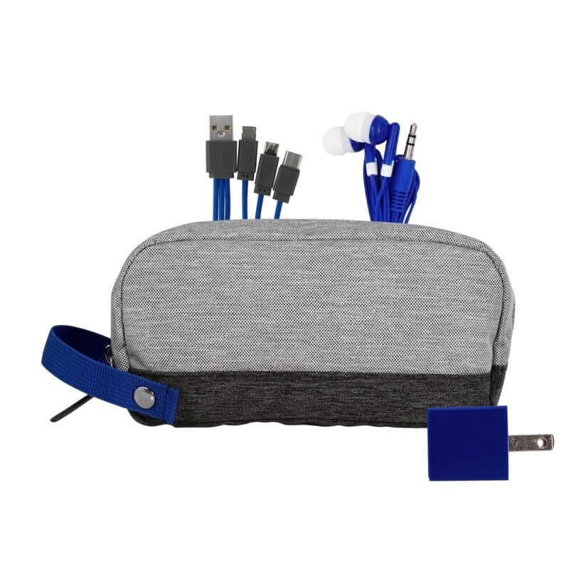 Custom Bay Two Tone Wall Charging Travel Set - 5