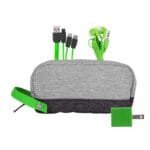 Custom Bay Two Tone Wall Charging Travel Set - 7