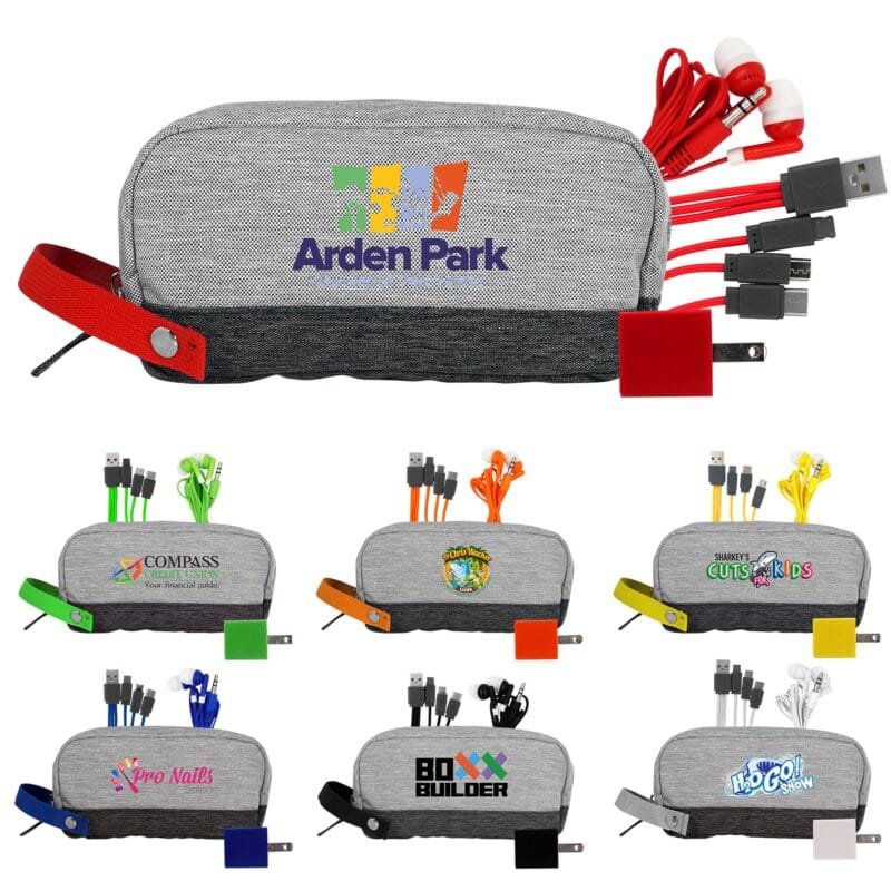 Custom Bay Two Tone Wall Charging Travel Set