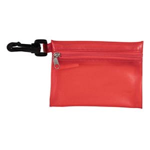 Custom "Cambell" Mobile Tech Earbud and Charging Cables Kit In Translucent Carabiner Zipper Pouch - 7