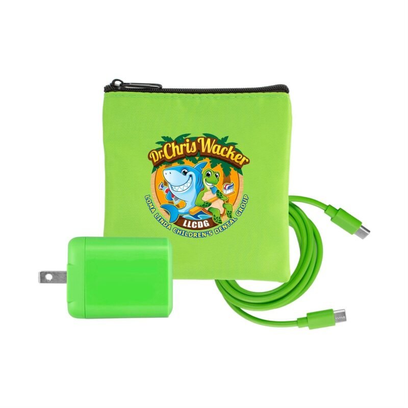 Custom Colorful RPET Fast C to C Charging Set - 8