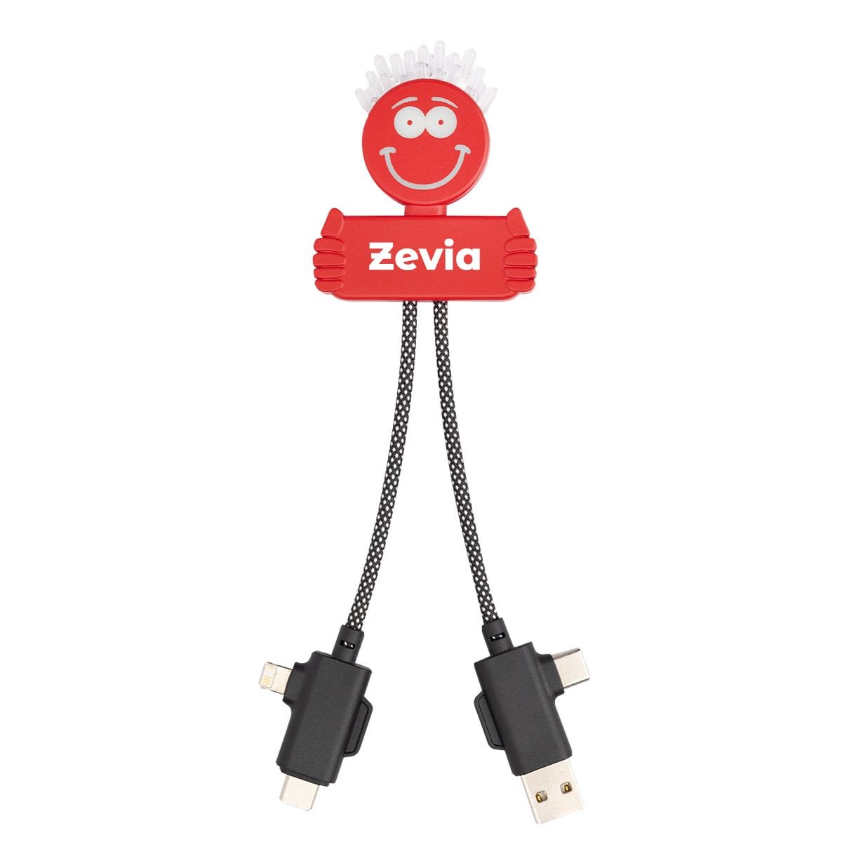 Custom Light Up Rabs Multi-cable Charging Guy - 5