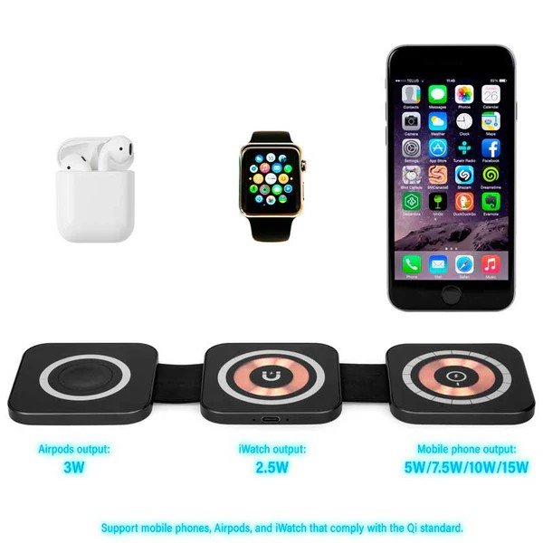 Custom Luxe 3-in-1 Wireless Charger - 2