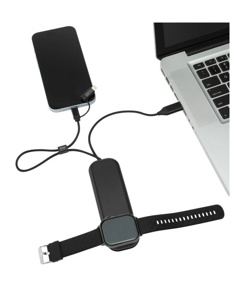Custom Multi-Input Eco Charging Cable With Watch Charger - 3