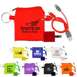 Custom Sporty 4-in-1 Charging Techie Set