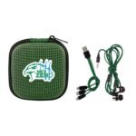 Custom Textured Charging Cable Ear Bud Kit - 7