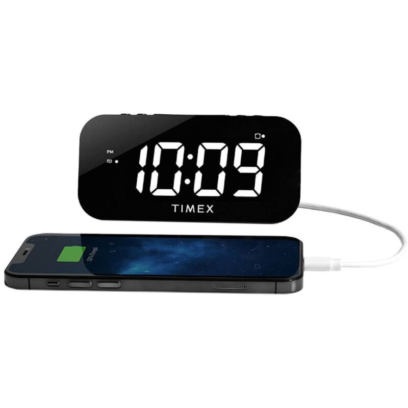 Custom Timex Dual Alarm Clock With Jumbo Display and Usb Charging - 1