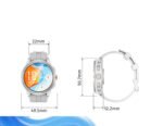 Custom AMOLED Magnetic Charging Blood pressure Fitness Heart Rate Pedometer Smart Wristband - 2