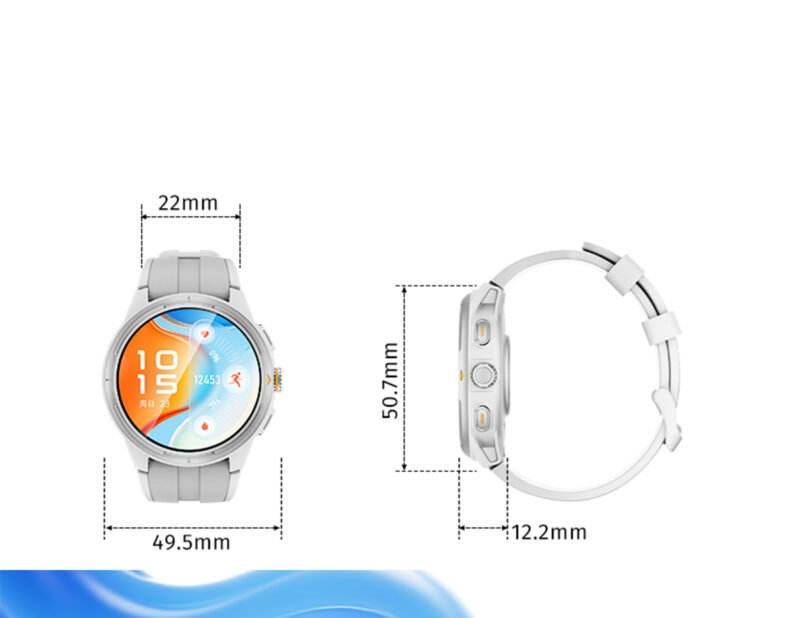 Custom AMOLED Magnetic Charging Blood pressure Fitness Heart Rate Pedometer Smart Wristband - 2