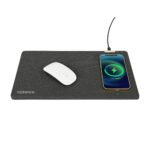 Eden-Recycled-Polyester-Wireless-Charging-Mouse-Pad-Charcoal-Heather-102461-021 Custom Eden Recycled Polyester Wireless Charging Mouse Pad - Charcoal Heather