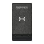Custom Eden Recycled rPET Collapsible Desk Charger - Charcoal Heather - 3