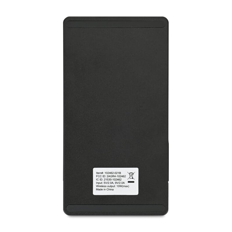 Custom Eden Recycled rPET Collapsible Desk Charger - Charcoal Heather - 5