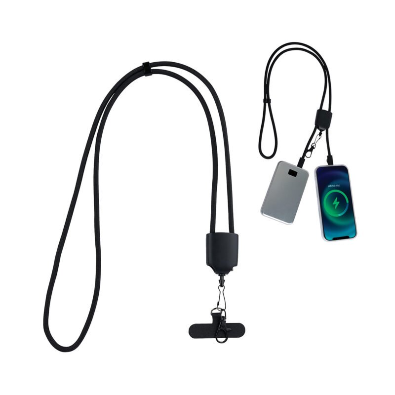 Custom Jayson 60W Charging Cable Phone Holder Lanyard - 1