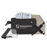Custom "MALIBU" 8 pcs Mobile Tech Charging Kit in Black Mesh Zipper Pouch