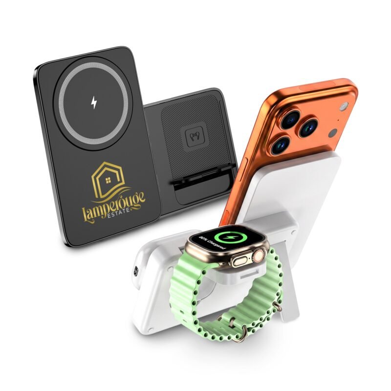 Custom Matterhorn 3-in-1 Foldable Wireless Charging Dock