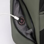 Custom SwissDigital® LAMONE USB Charging Port Stylish LED Backpack - 6