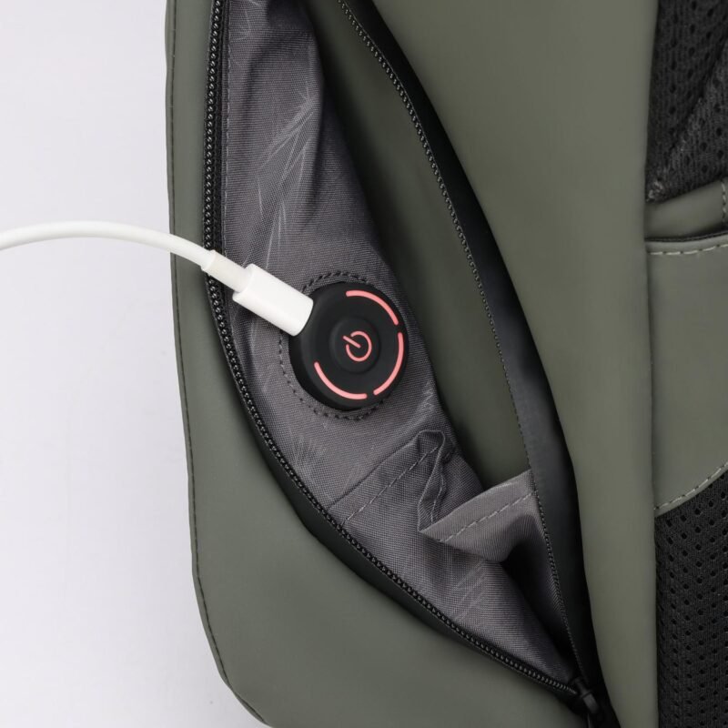 Custom SwissDigital® LAMONE USB Charging Port Stylish LED Backpack - 6