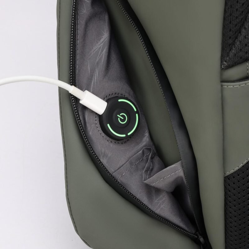 Custom SwissDigital® LAMONE USB Charging Port Stylish LED Backpack - 7