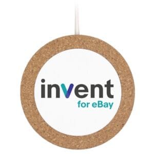 Custom iBevel Plus 15W Wireless Charger With Cork Trim